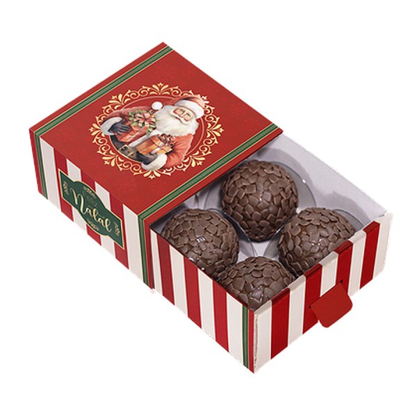 Encontraproduto.com.br - Caixa Gaveta Com Puxador 4 Doces Natal Noel 24 10 Unidades 5126 IDEIA