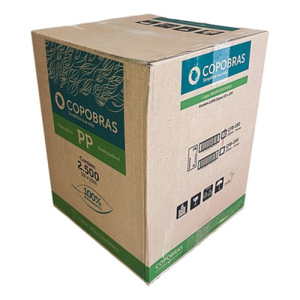 Copobras Cfb-180Ml Copo Bio Pp C/25X100