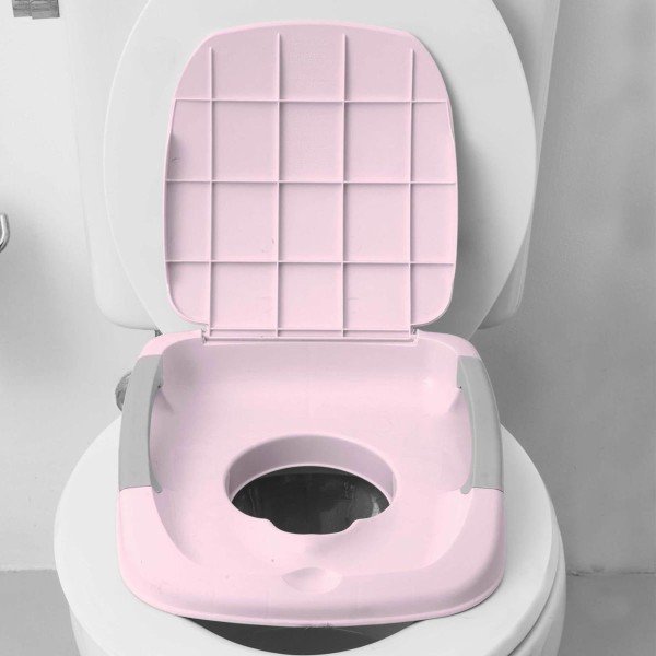 Encontraproduto.com.br - Troninho Penico e Redutor para Vazo Sanitário Bebê Criança Voyage Ploc Rosa