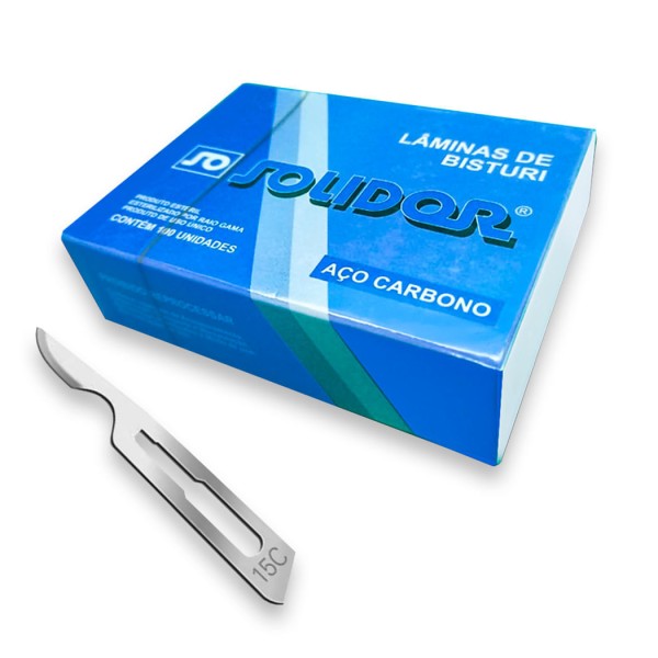 Encontraproduto.com.br - Lâmina de Bisturi Solidor nº 15C - Labor Import