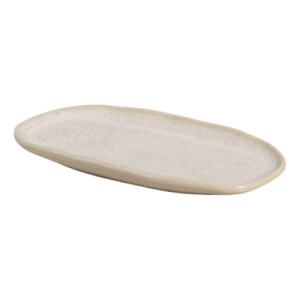 Encontraproduto.com.br - Travessa Oval Orgânica Latte Off White 23cm