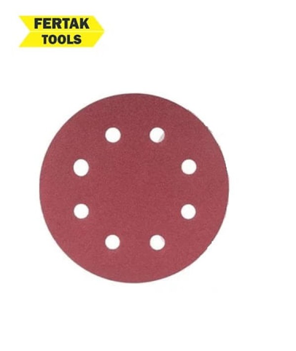 Encontraproduto.com.br - Disco de Lixa 125mm Velcro com Furo 150 Fertak