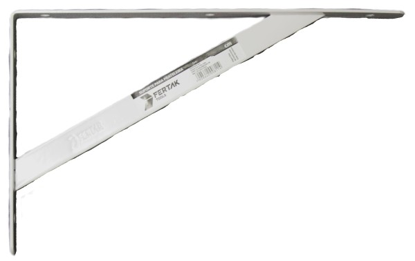 Encontraproduto.com.br - Mão Francesa 38,5x23,5cm Branca 12 Unidades Fertak