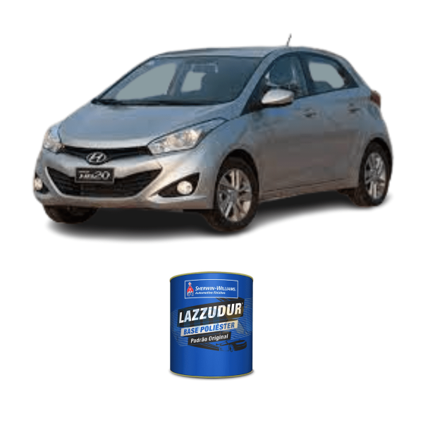 Encontraproduto.com.br - Tinta Poliéster Prata Metálico R5S Hyundai 0,9L