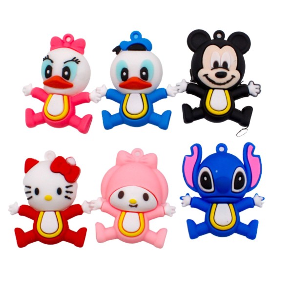 Encontraproduto.com.br - PINGENTES PERSONAGENS BABYS EMBORRACHADO COM 12 PEÇAS
