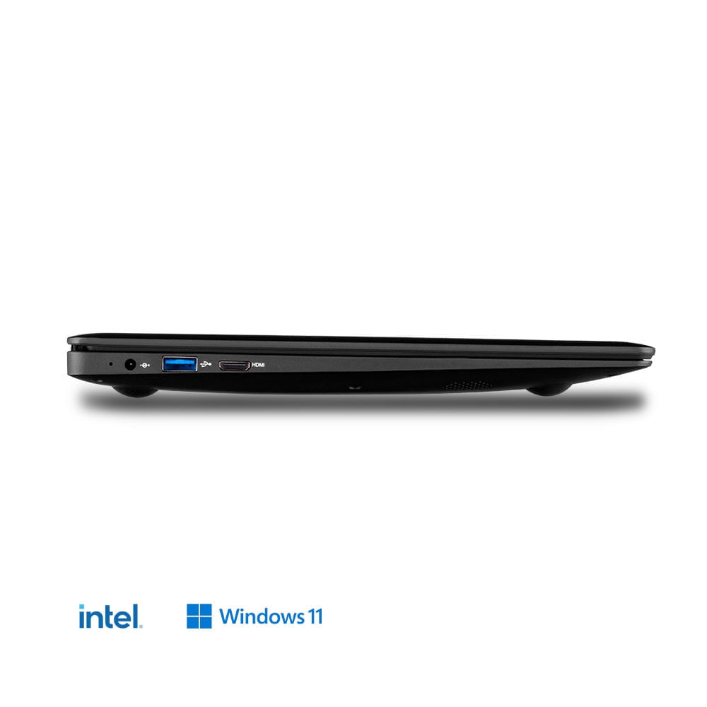 Encontraproduto.com.br - Notebook, Windows 11 Home, Intel Celeron, 4GB RAM 120GB SSD + Tecla Netflix, Tela 14,1 Pol. HD Preto - UB230OUT [Remanufaturado com garantia]