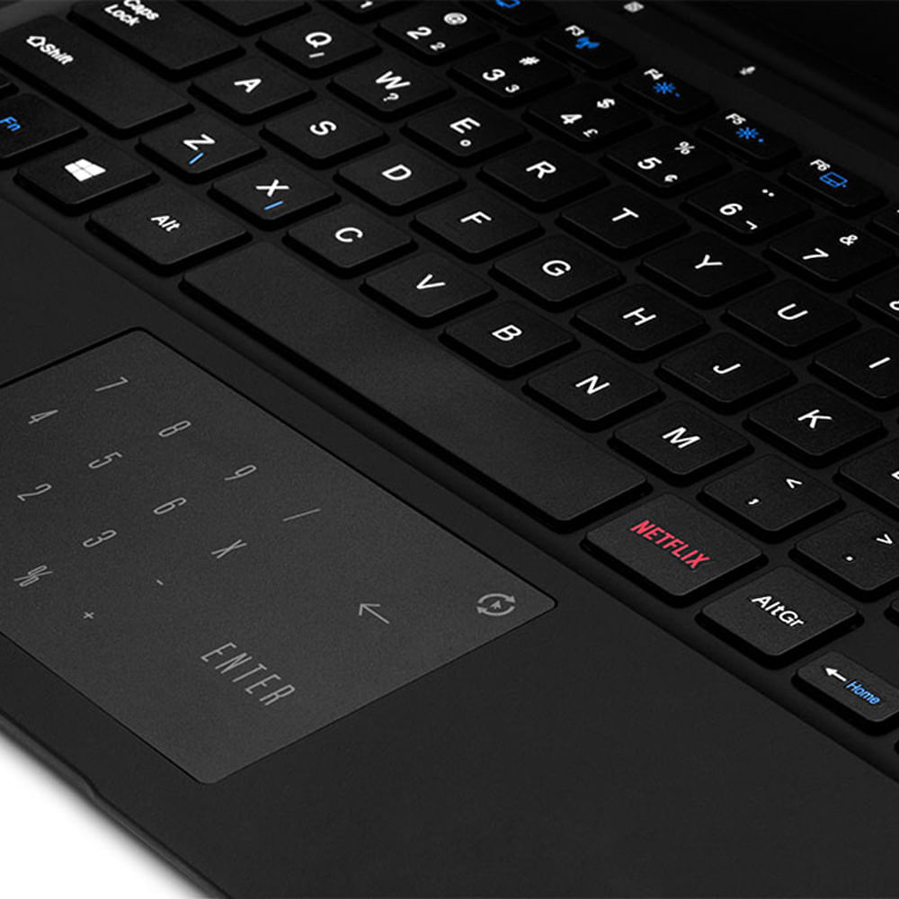 Encontraproduto.com.br - Notebook, Windows 11 Home, Intel Celeron, 4GB RAM 120GB SSD + Tecla Netflix, Tela 14,1 Pol. HD Preto - UB230OUT [Remanufaturado com garantia]