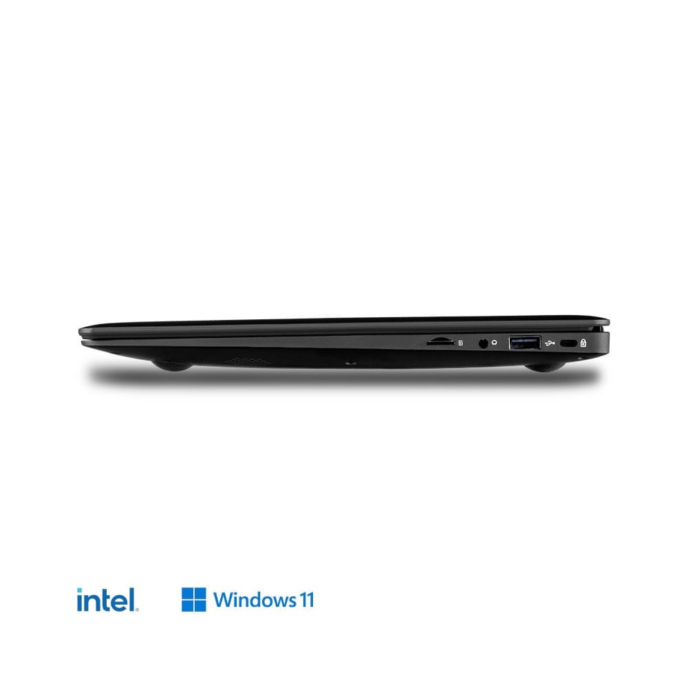 Encontraproduto.com.br - Notebook, Windows 11 Home, Intel Celeron, 4GB RAM 120GB SSD + Tecla Netflix, Tela 14,1 Pol. HD Preto - UB230OUT [Remanufaturado com garantia]