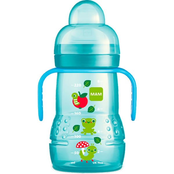Encontraproduto.com.br - Copo Mam Boys Trainer Azul 220Ml - Mam