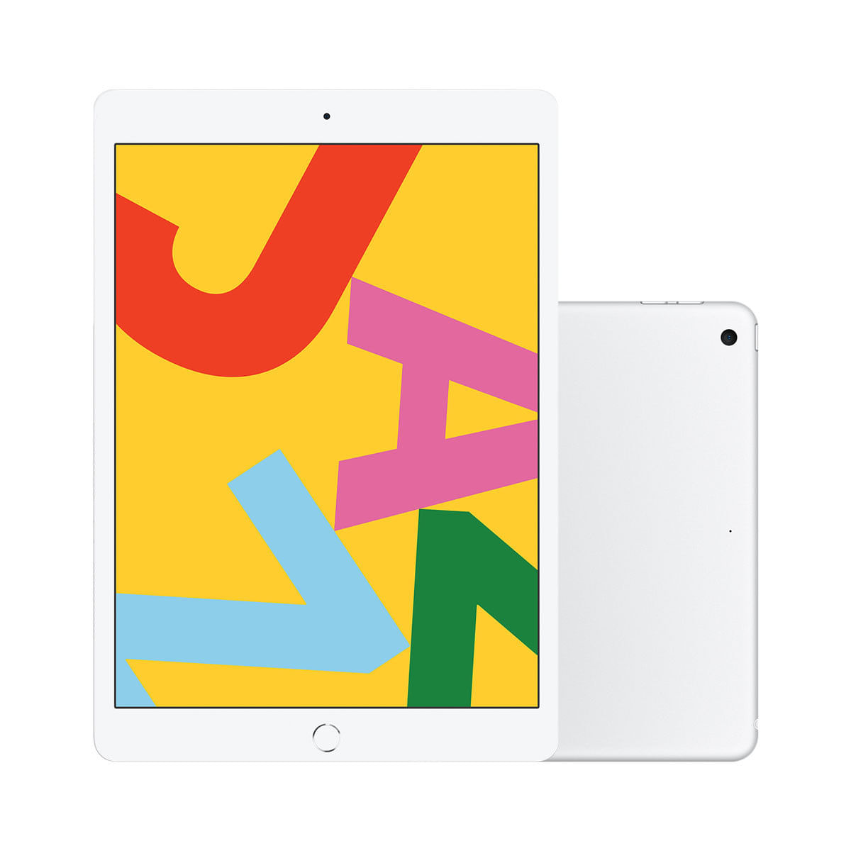 iPad Apple 7ª Geração 7TH Wi-Fi 128GB iPadOS A10 Fusion Tela 10.2 Pol. Câmera 8MP Frontal 1.2MP Prata