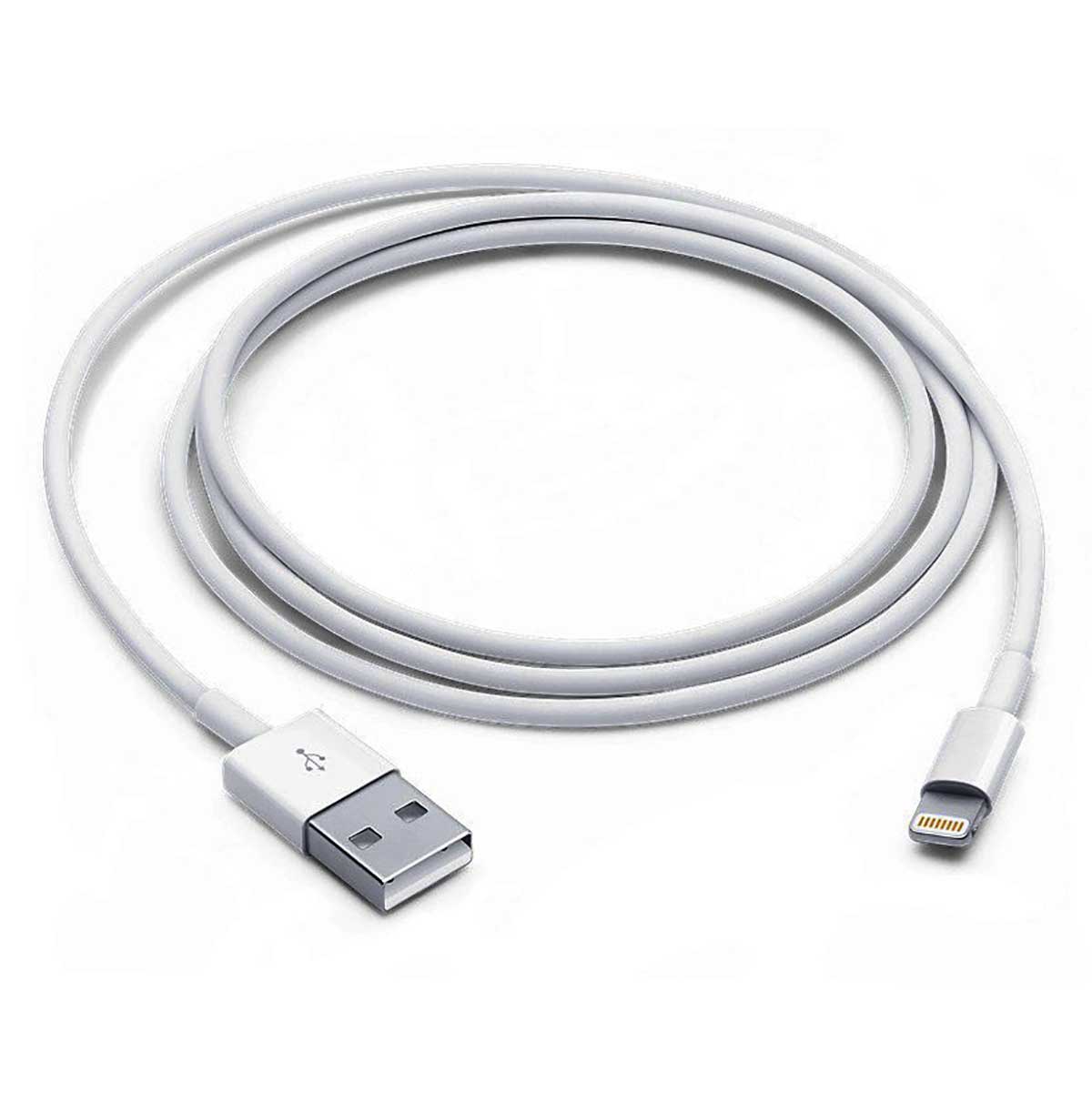 Encontraproduto.com.br - Cabo de Lightning para USB com 1m de Comprimento Branco Apple - MXLY2AM/A