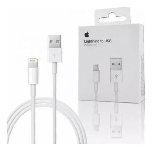 Encontraproduto.com.br - Cabo de Lightning para USB com 1m de Comprimento Branco Apple - MXLY2AM/A