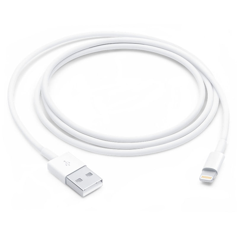 Encontraproduto.com.br - Cabo de Lightning para USB com 1m de Comprimento Branco Apple - MXLY2AM/A