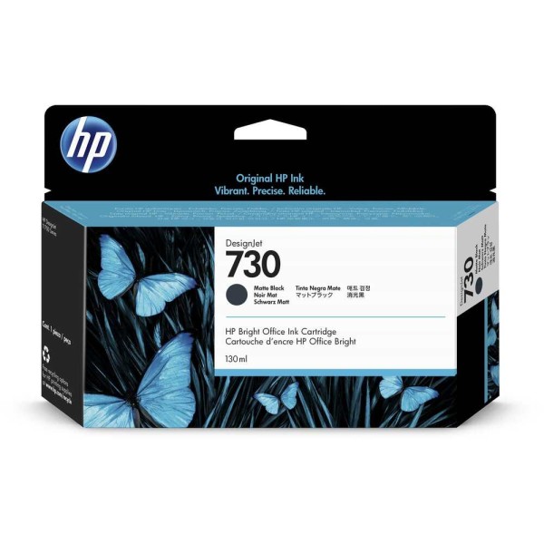 Encontraproduto.com.br - Cartucho de Tinta HP 730 Preto Fosco PLUK 130 ML - P2V65A