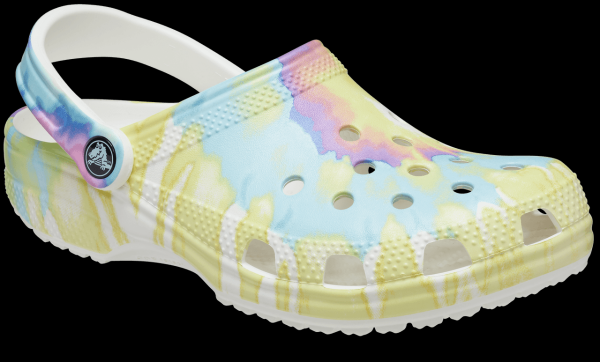 Encontraproduto.com.br - Crocs Adulto Unissex Tie Dye Amarelo 41