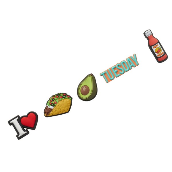 Jibbitz™ Taco Tuesday Pack com 5 peças
