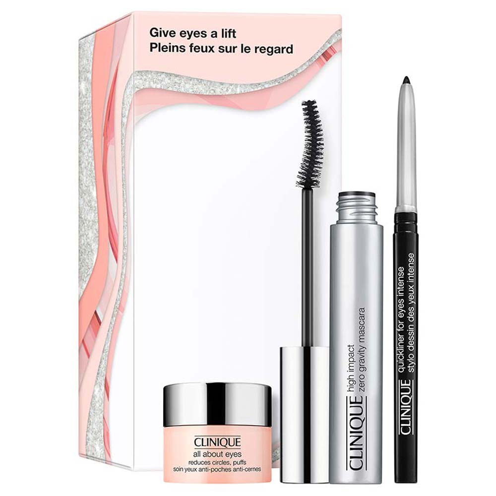 Clinique Kit - Creme de Olhos + Máscara de Cílios + Lápis de Olhos