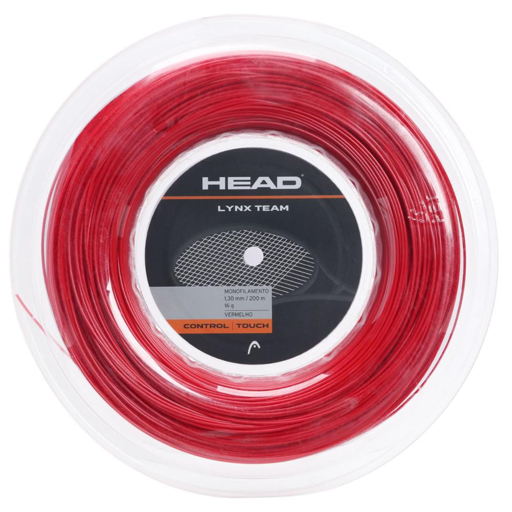 Encontraproduto.com.br - Corda Head Lynx Team Vermelho 16l 1.30mm - Rolo com 200 Metros