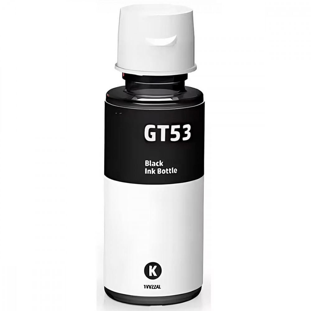 Encontraproduto.com.br - Refil de Tinta GT53 90ml Preta para Multifuncional GT 5822 - HP