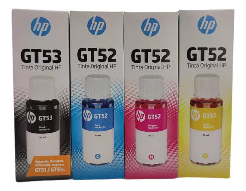 Encontraproduto.com.br - Refil de Tinta GT53 90ml Preta para Multifuncional GT 5822 - HP
