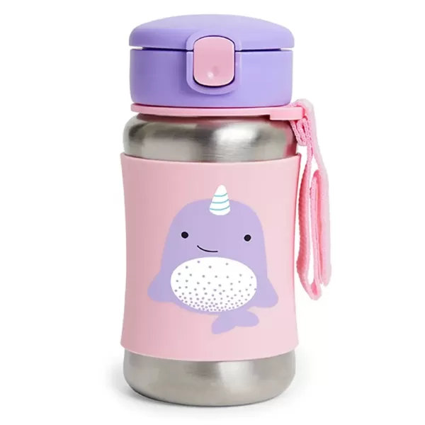 Encontraproduto.com.br - Garrafa de Aço Inox Zoo Baleia Narval Skip Hop