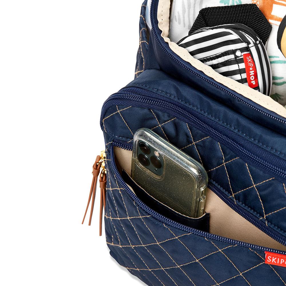 Encontraproduto.com.br - Mochila de Maternidade Skip Hop Forma Azul Marinho