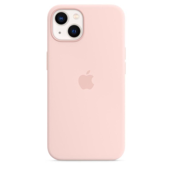 Encontraproduto.com.br - Capa com MagSafe para iPhone 13 Apple, Silicone Rosa-giz