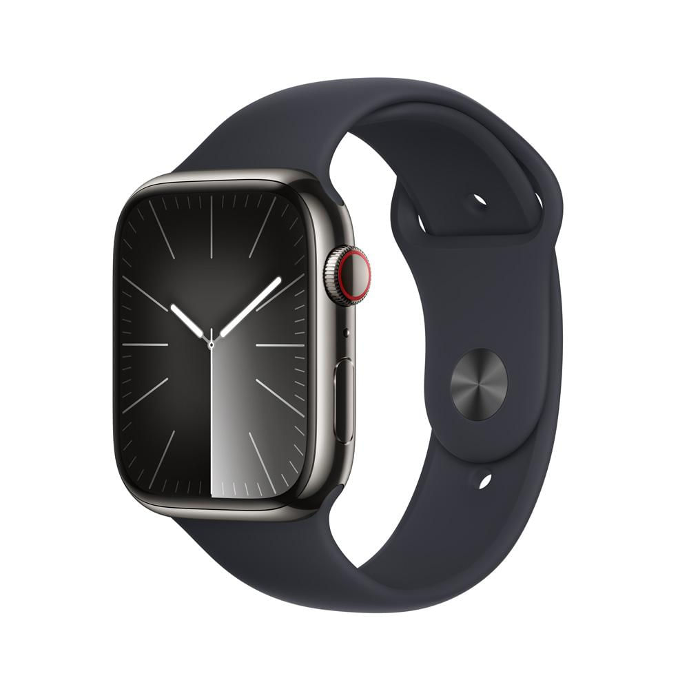 Encontraproduto.com.br - Smartwatch Apple Watch Series 9 GPS/Celular Pulseira Esportiva 4.5 cm Grafite