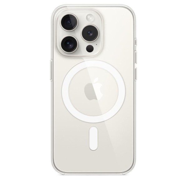 Encontraproduto.com.br - Capa com MagSafe para iPhone 15 Pro, Apple, Transparente