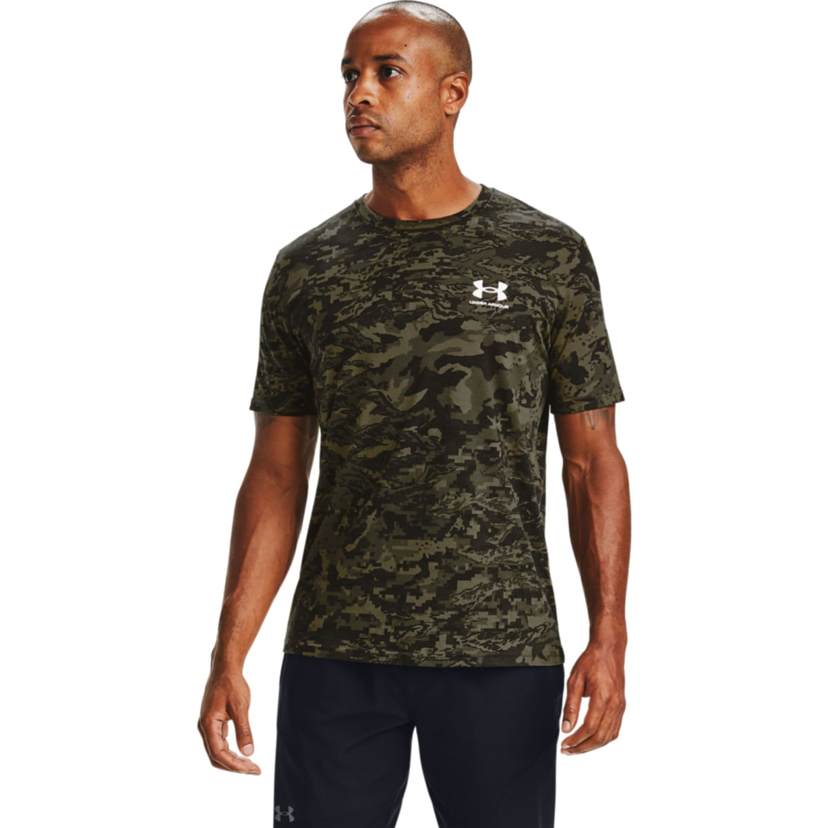 Camiseta Under Armour Abc Camo Masculina - Preta