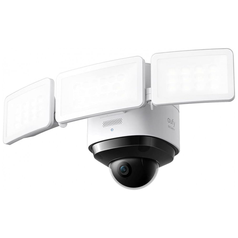 Encontraproduto.com.br - Câmera de Segurança Externa 2K Full HD com 360 com Iluminação LED e Bloqueio de Rastreio de Conversas, EUFY SECURITY T8423, Branco