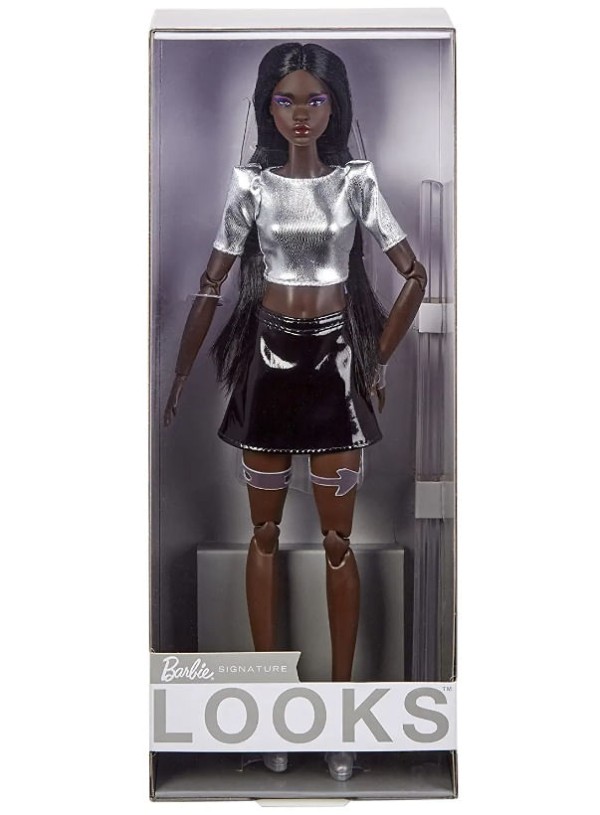 Encontraproduto.com.br - Barbie Signature Looks Cabelo Longos Preto - Mattel