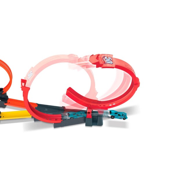 Encontraproduto.com.br - Pista De Percurso Hot Wheels Multi-loop Race Off Mattel