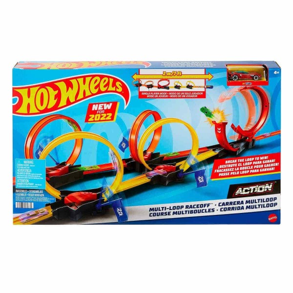 Encontraproduto.com.br - Pista De Percurso Hot Wheels Multi-loop Race Off Mattel