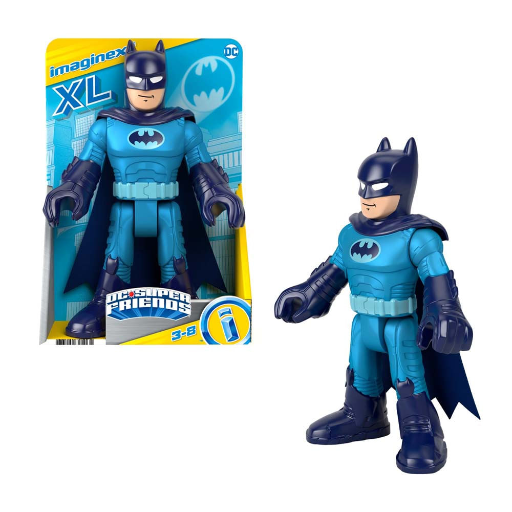 Encontraproduto.com.br - Boneco Batman Azul Articulado Imaginext 25cm 3+hfd50/gpt41fp
