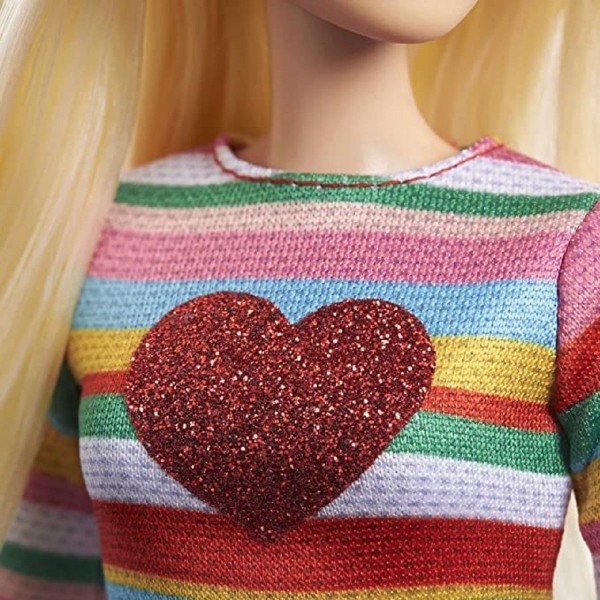 Encontraproduto.com.br - Barbie Boneca Malibu Blusa Listrada - Mattel