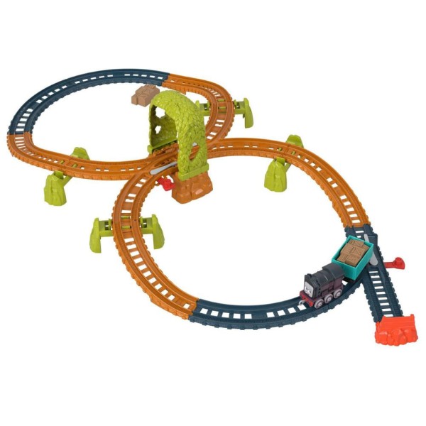 Encontraproduto.com.br - Thomas e Seus Amigos Pista Diesel Aventura Super Loop Mattel