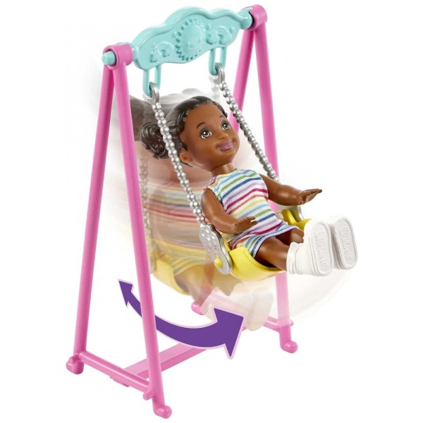 Encontraproduto.com.br - Boneca Barbie Skipper - Parquinho de Diversoes - Babysitters MATTEL