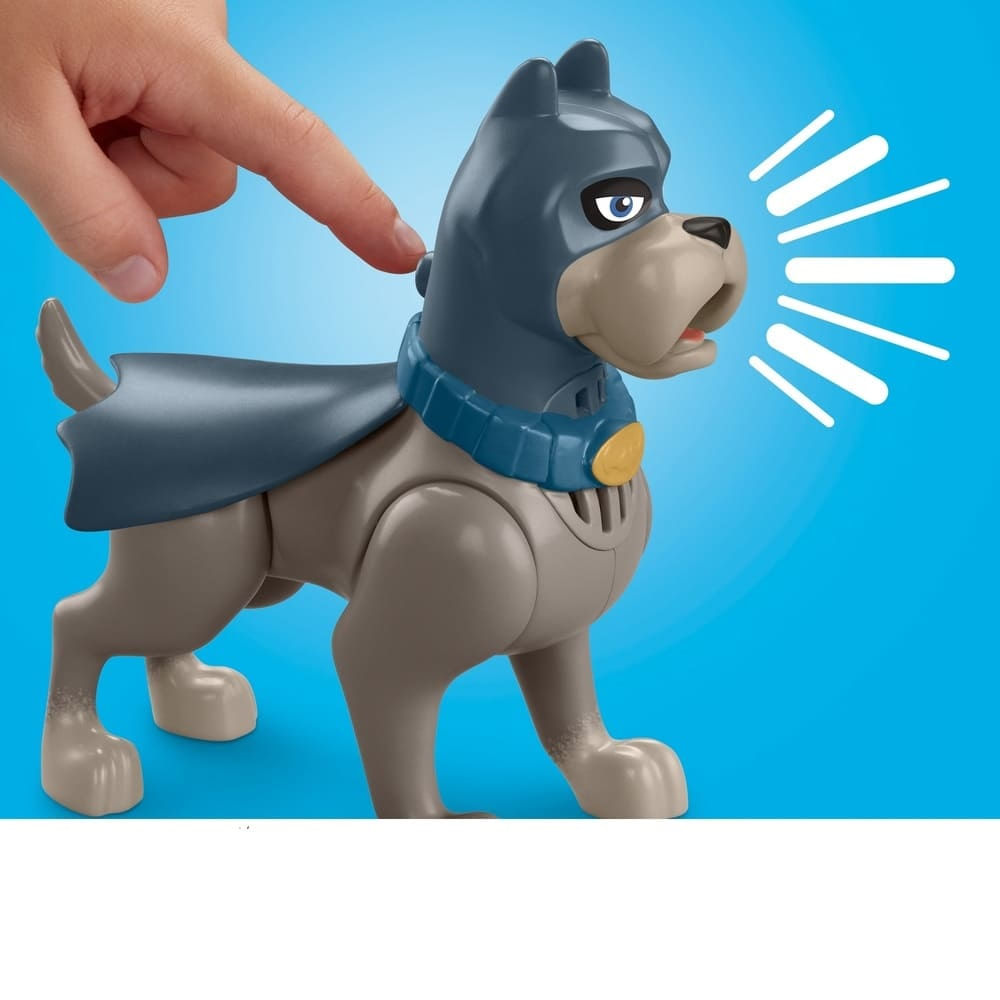 Encontraproduto.com.br - Figura Interativa Articulada - DC Super Pets - Barking Ace - Fisher Price