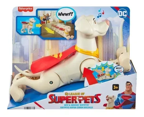 Boneco Krypto Articulado com Som - League of Superpets MATTEL