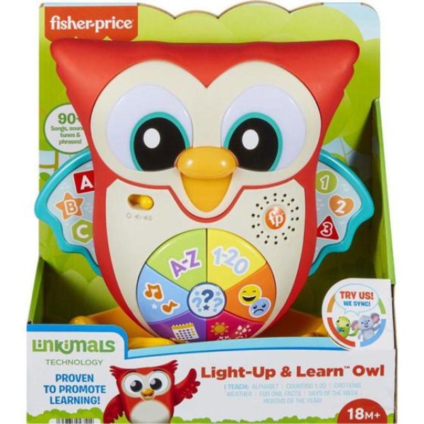 Encontraproduto.com.br - Boneco - Linkimals Coruja Olhos Lumisonos -Fisher Price MATTEL