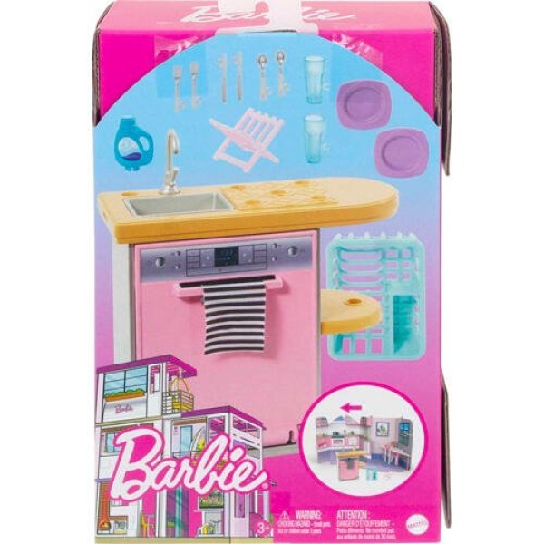 Encontraproduto.com.br - Boneca Mattel Barbie Decoração Com Móveis E Acessórios Sortido HJV32