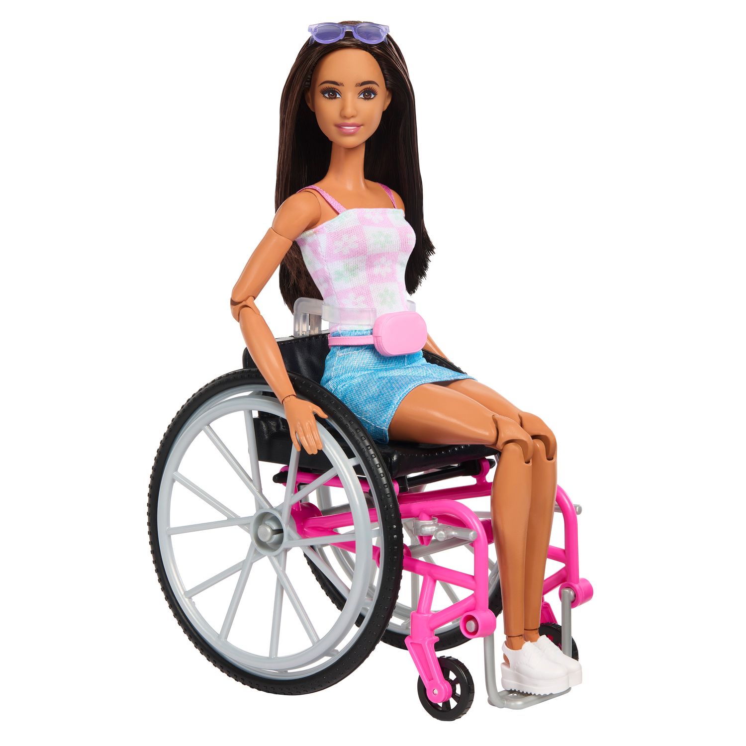Encontraproduto.com.br - Boneca Barbie - Cadeira de Rodas com Cao de Servico MATTEL