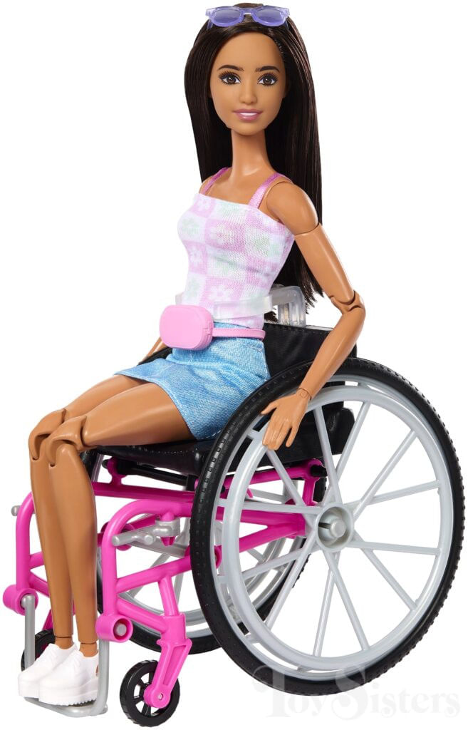 Encontraproduto.com.br - Boneca Barbie - Cadeira de Rodas com Cao de Servico MATTEL
