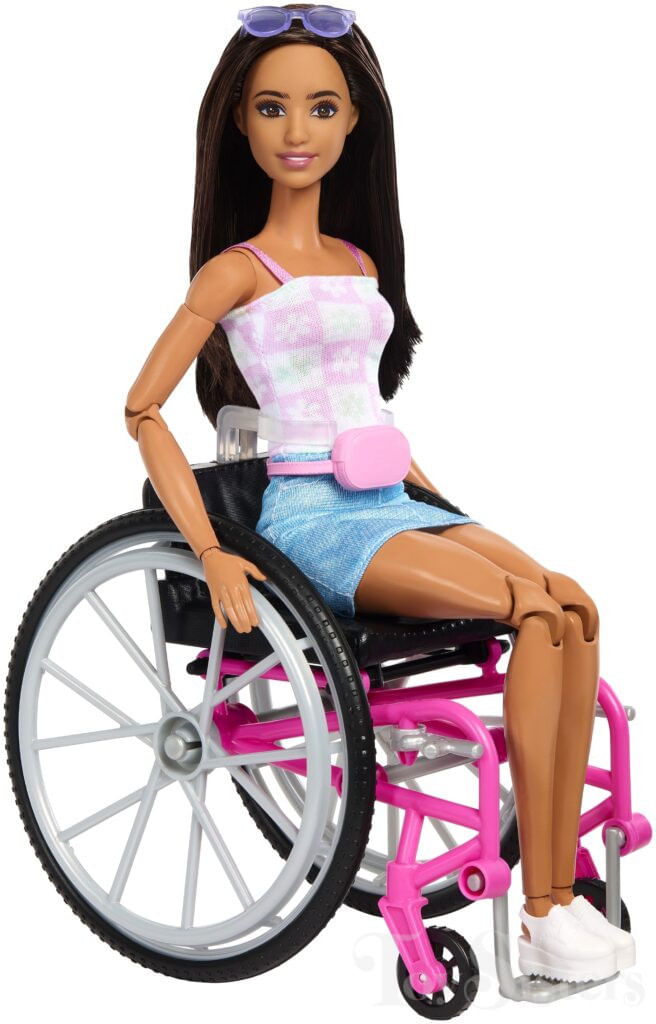 Encontraproduto.com.br - Boneca Barbie - Cadeira de Rodas com Cao de Servico MATTEL