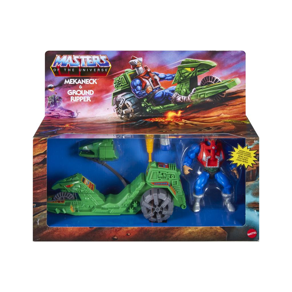 Encontraproduto.com.br - Conjunto de Figura e Veículo - Masters Of The Universe - Mekaneck e Ground Ripper - Mattel
