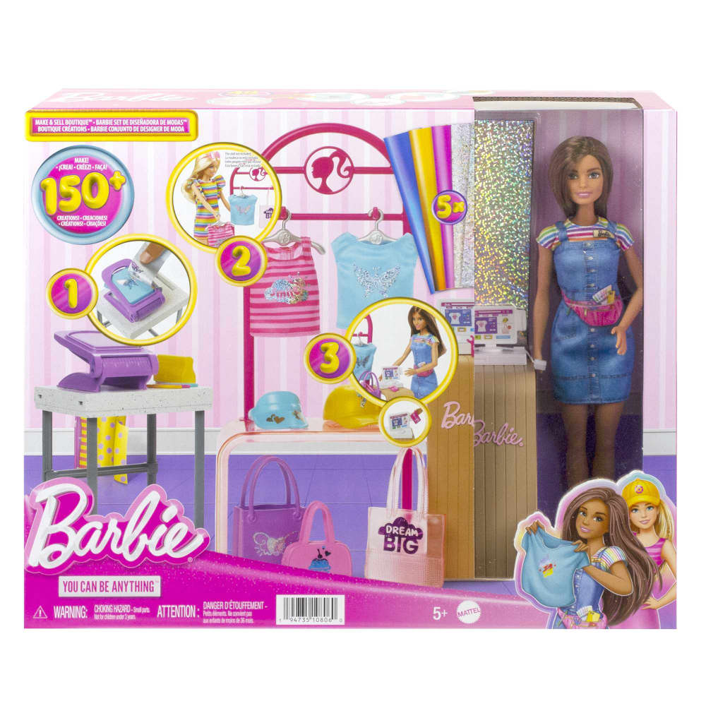 Encontraproduto.com.br - Conjunto com Boneca - Barbie - Atelie Fashion MATTEL