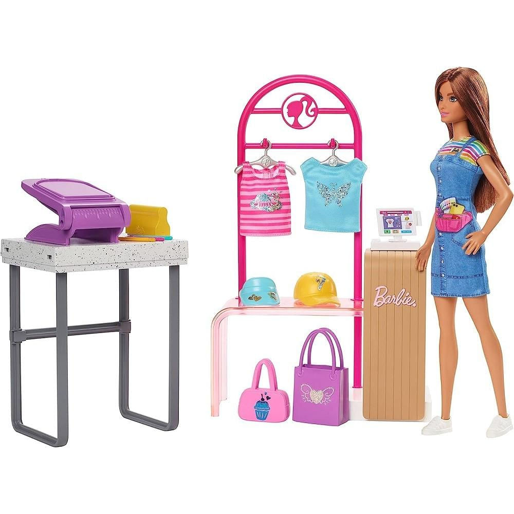 Encontraproduto.com.br - Conjunto com Boneca - Barbie - Atelie Fashion MATTEL
