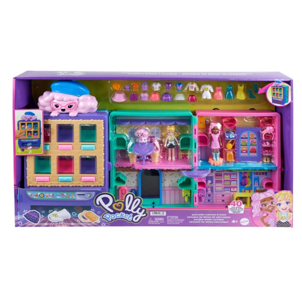 Encontraproduto.com.br - Polly Pocket Conjunto de Brinquedo Doce Servico de Moda MATTEL