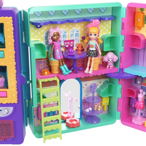 Encontraproduto.com.br - Polly Pocket Conjunto de Brinquedo Doce Servico de Moda MATTEL